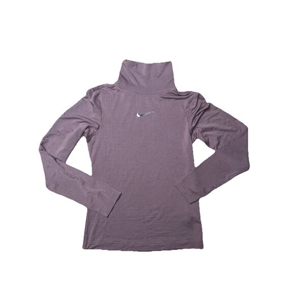 Nike Purple Sportswear Swoosh xsmall Turtleneck T27 - Picture 1 of 4